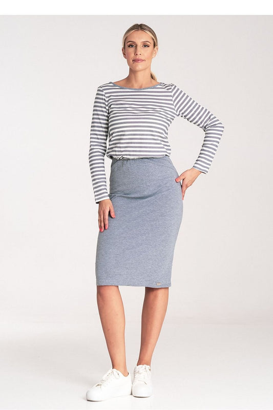 Two-Tone Midi Dress