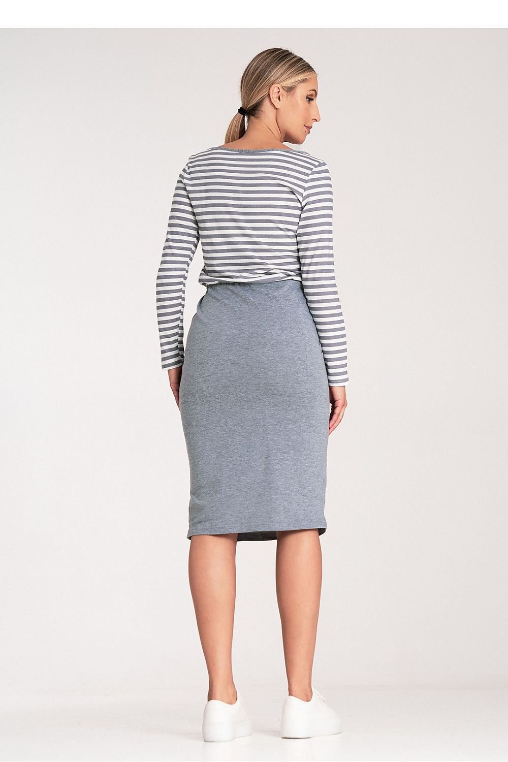 Two-Tone Midi Dress