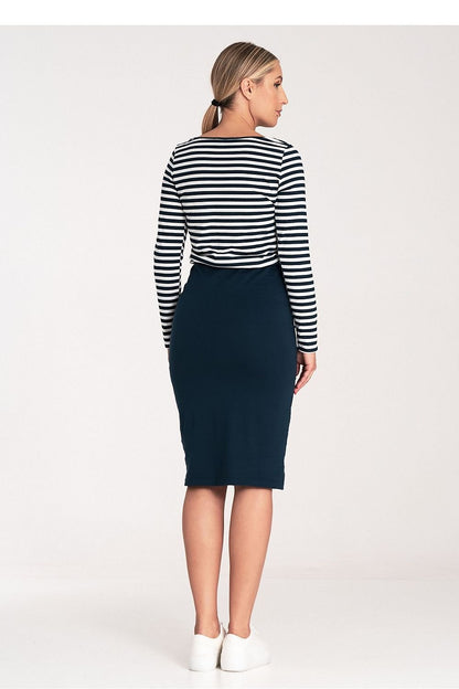 Two-Tone Midi Dress