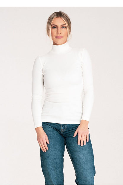 Turtleneck Long Sleeve Cotton Top