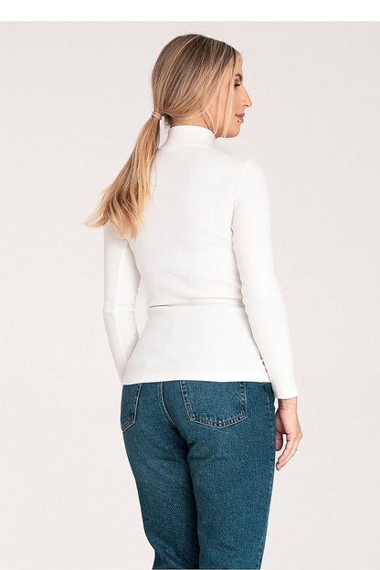 Turtleneck Long Sleeve Cotton Top