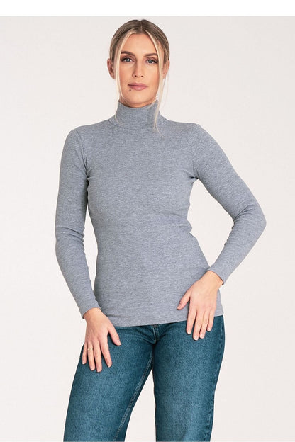 Turtleneck Long Sleeve Cotton Top