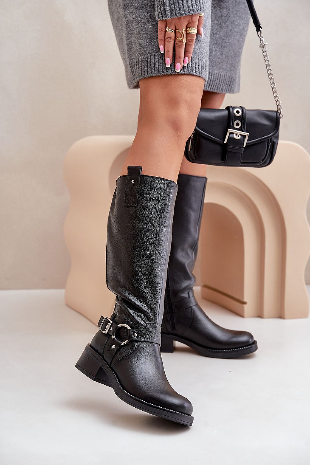 Thigh-Hight Leather Boots