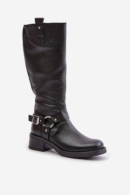 Thigh-Hight Leather Boots