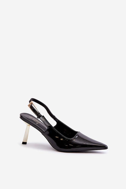 Lacquered Eco-Leather High Heels