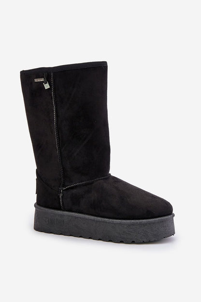 High Slip-On Snow Boots