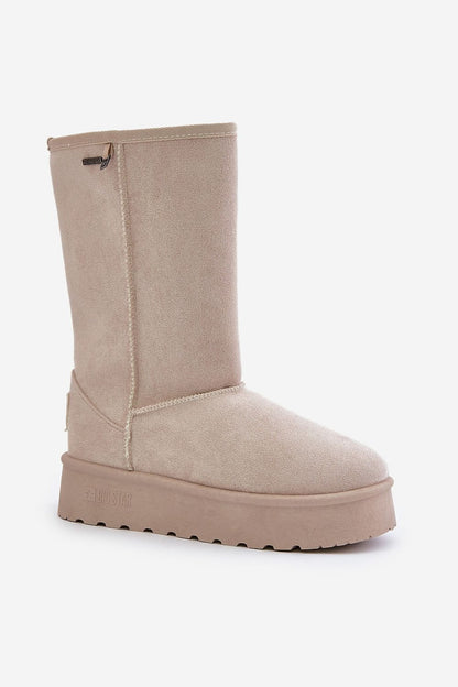 High Slip-On Snow Boots