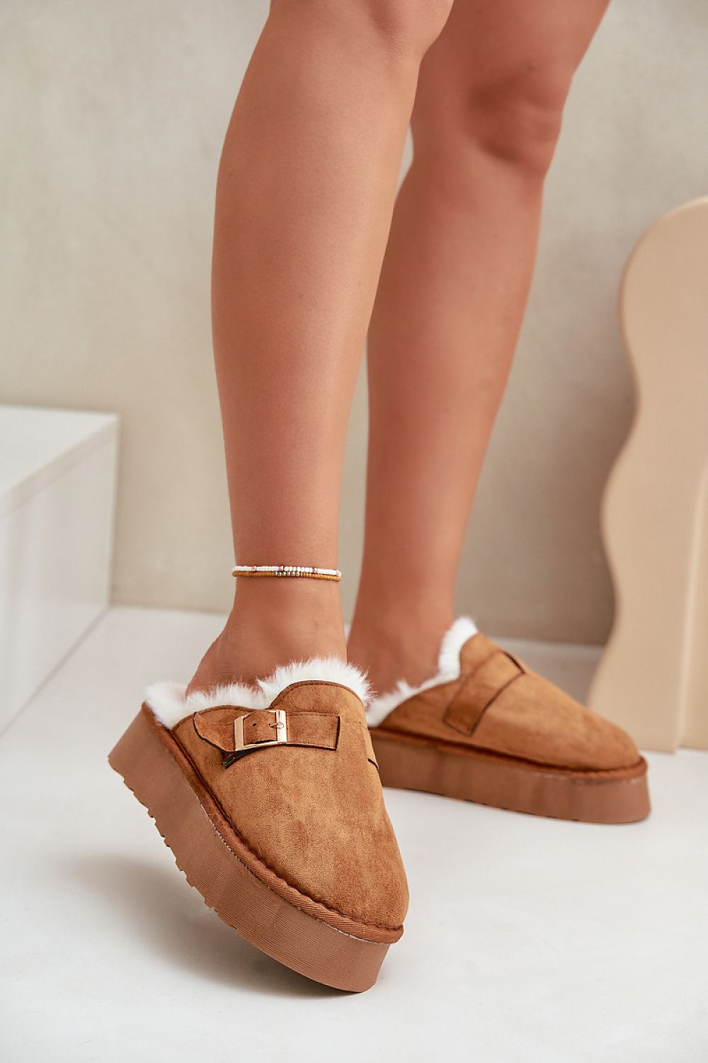 Insulated Platform Slippers
