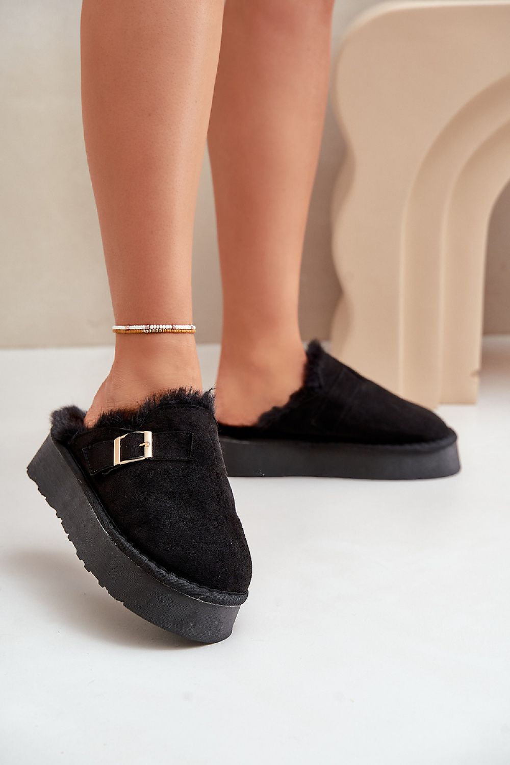 Insulated Platform Slippers