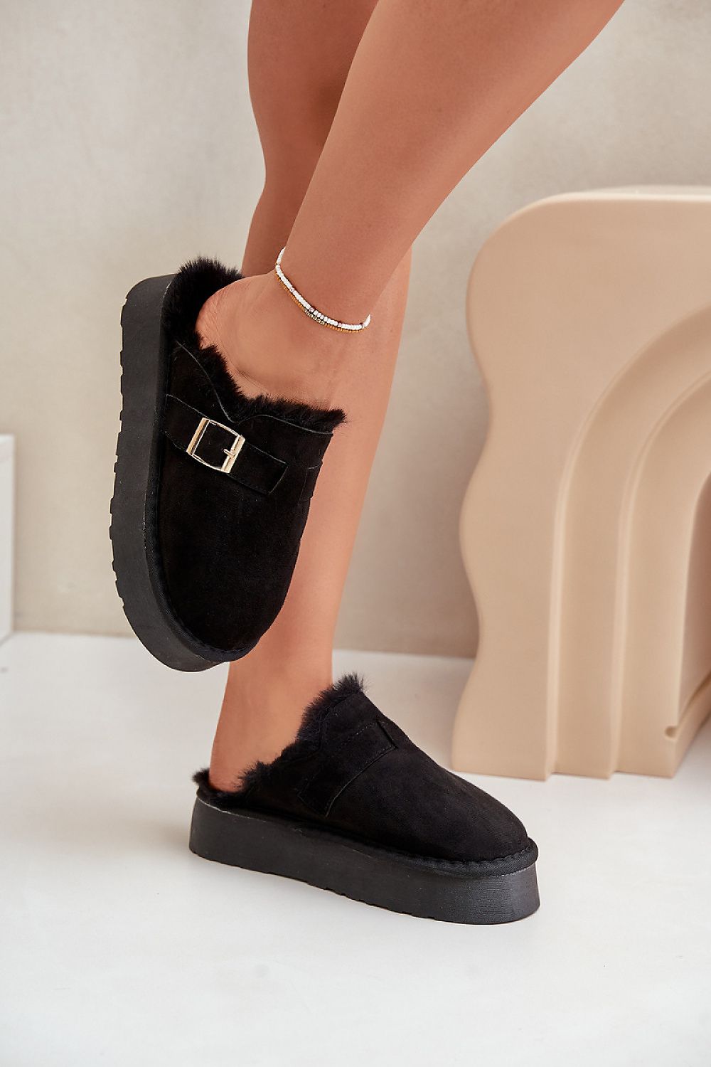 Insulated Platform Slippers