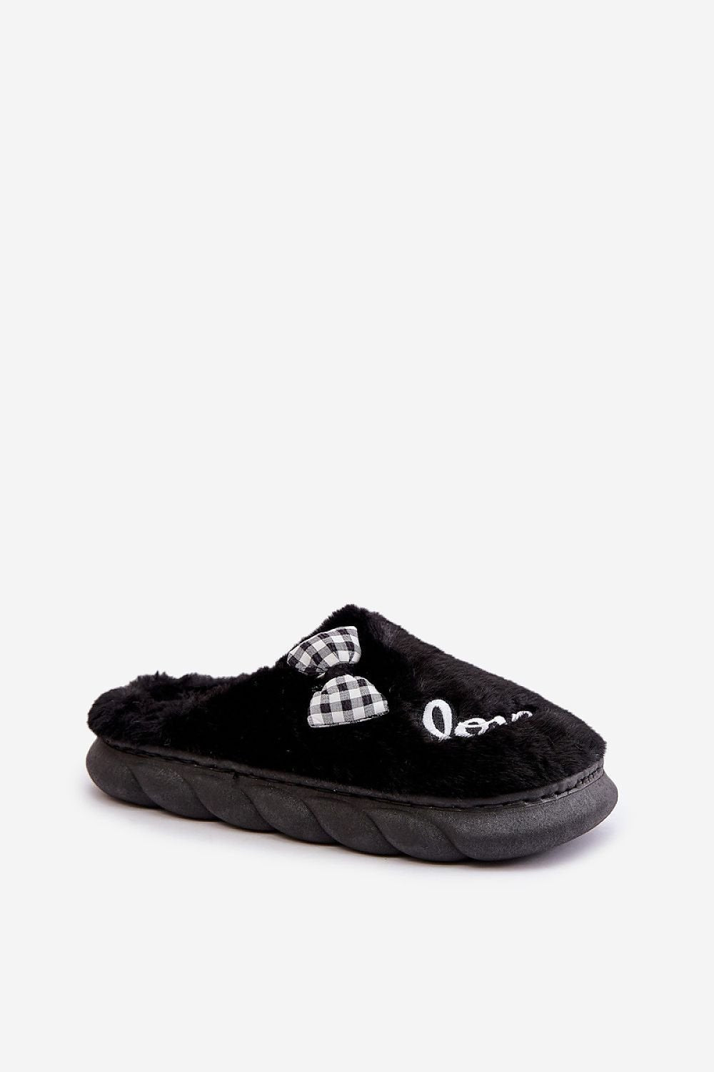 Love Bow Fur Comfort Slippers