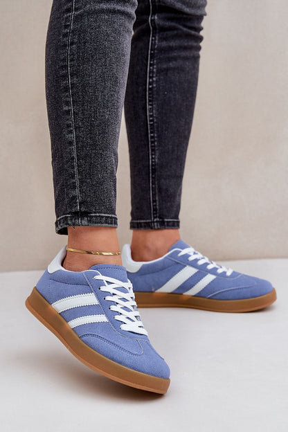 Eco-Suede Athletic Shoes Light Blue