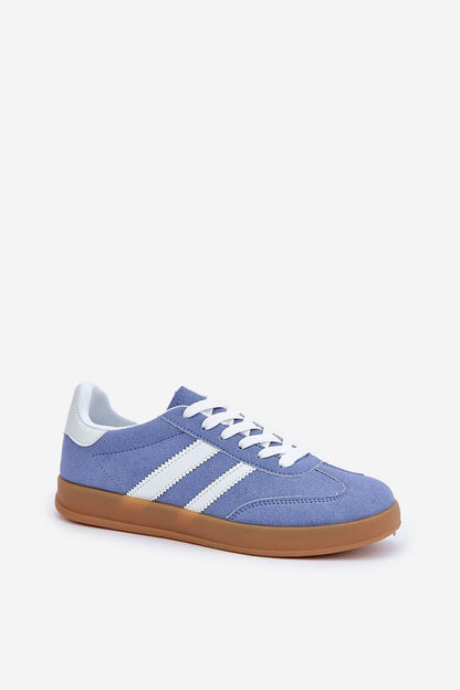 Eco-Suede Athletic Shoes Light Blue