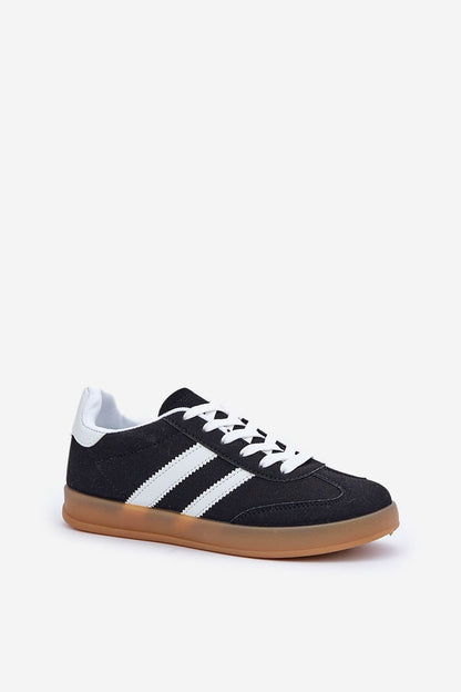 Eco-Suede Athletic Shoes Black