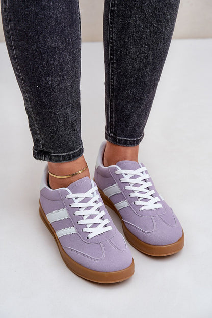 Eco-Suede Athletic Shoes Violet