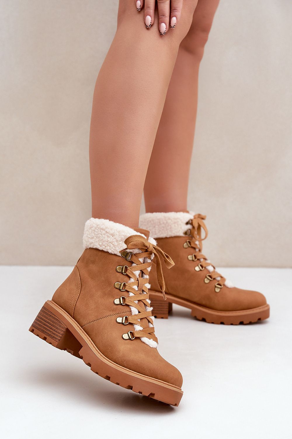 Lace-Up Trapper Boots