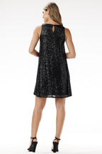 Sequin Trapeze Mini Dress