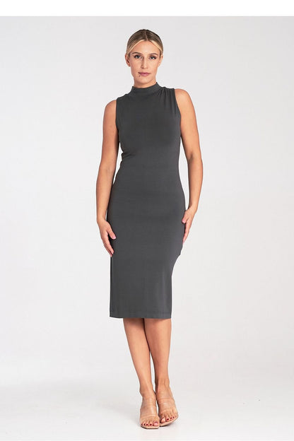 Fitted Sleeveless Midi Dress