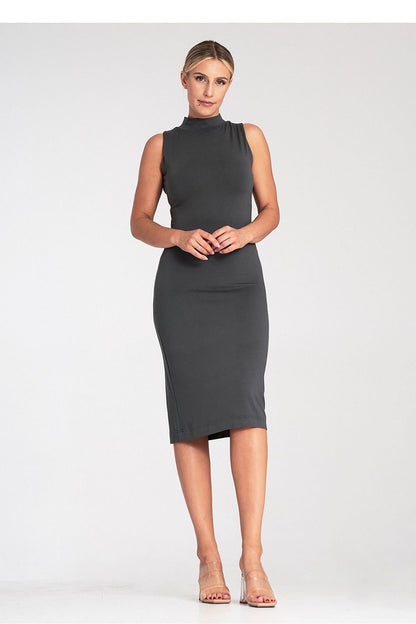 Fitted Sleeveless Midi Dress