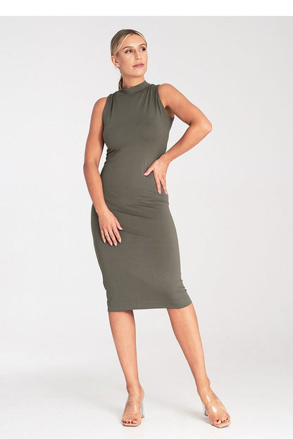 Fitted Sleeveless Midi Dress