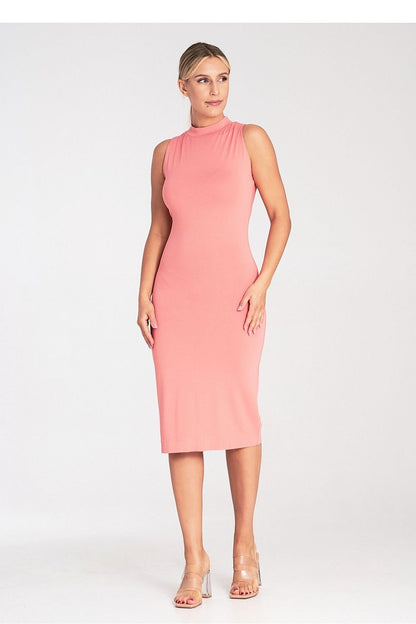 Fitted Sleeveless Midi Dress