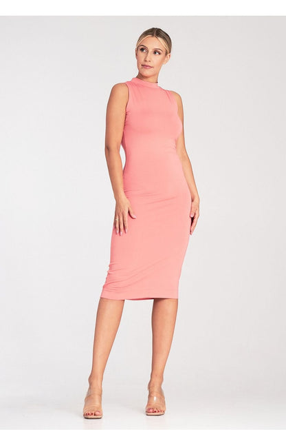 Fitted Sleeveless Midi Dress