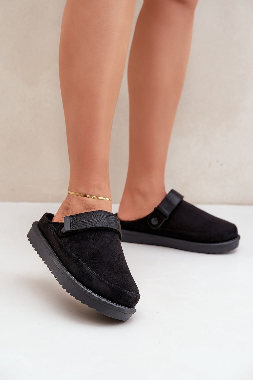 Velcro Buckle Slippers