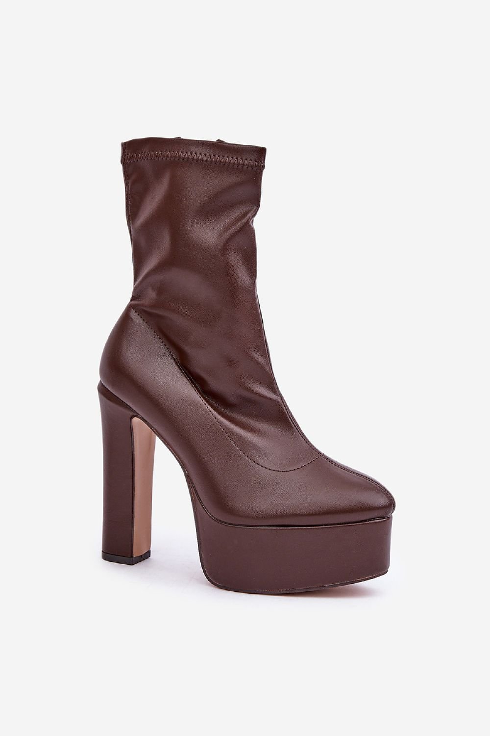 High Heel Platform Ankle Boots