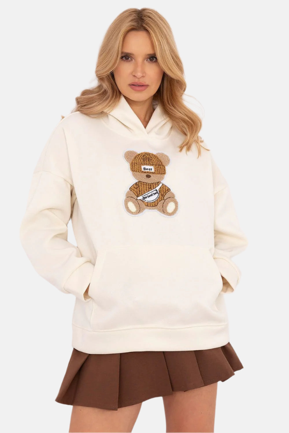 Teddy Bear Patch Hoodie