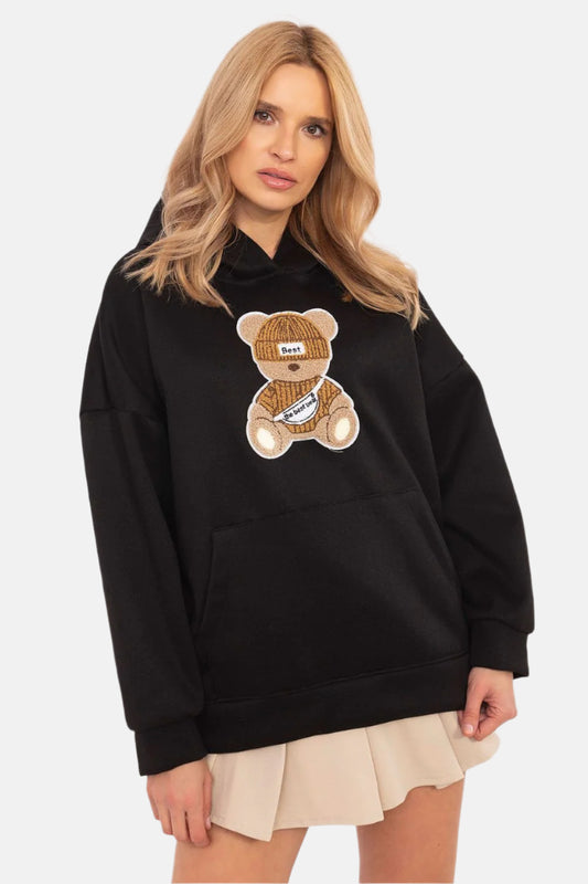 Teddy Bear Patch Hoodie