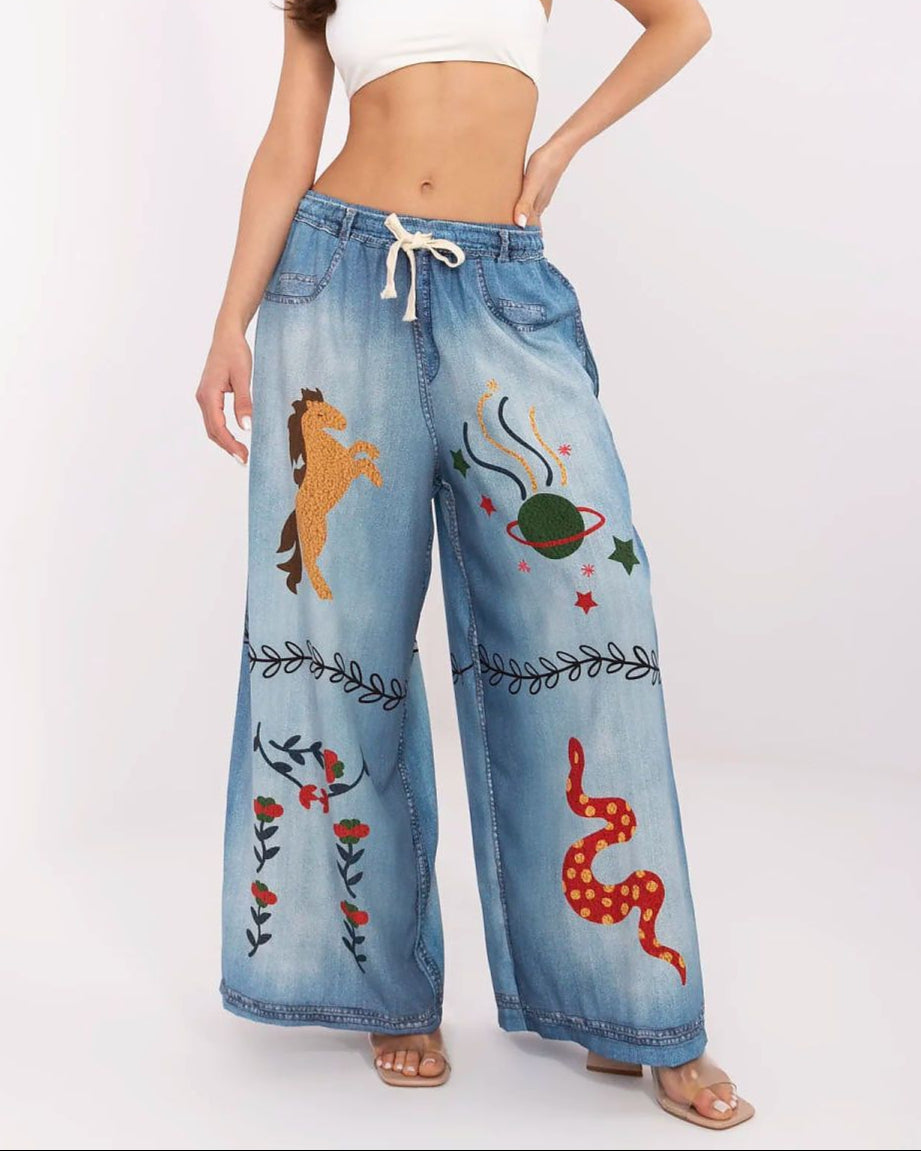  Women trousers model 210029 Italy Moda 