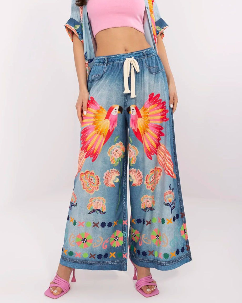  Women trousers model 210030 Italy Moda 