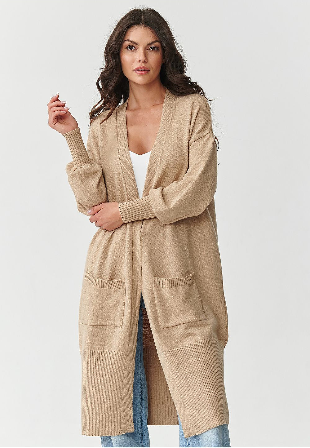  Cardigan model 218105 Makadamia 