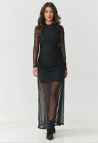  Evening dress model 219536 Makadamia 