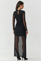  Evening dress model 219536 Makadamia 