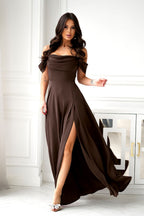  Long dress model 219706 Bicotone 