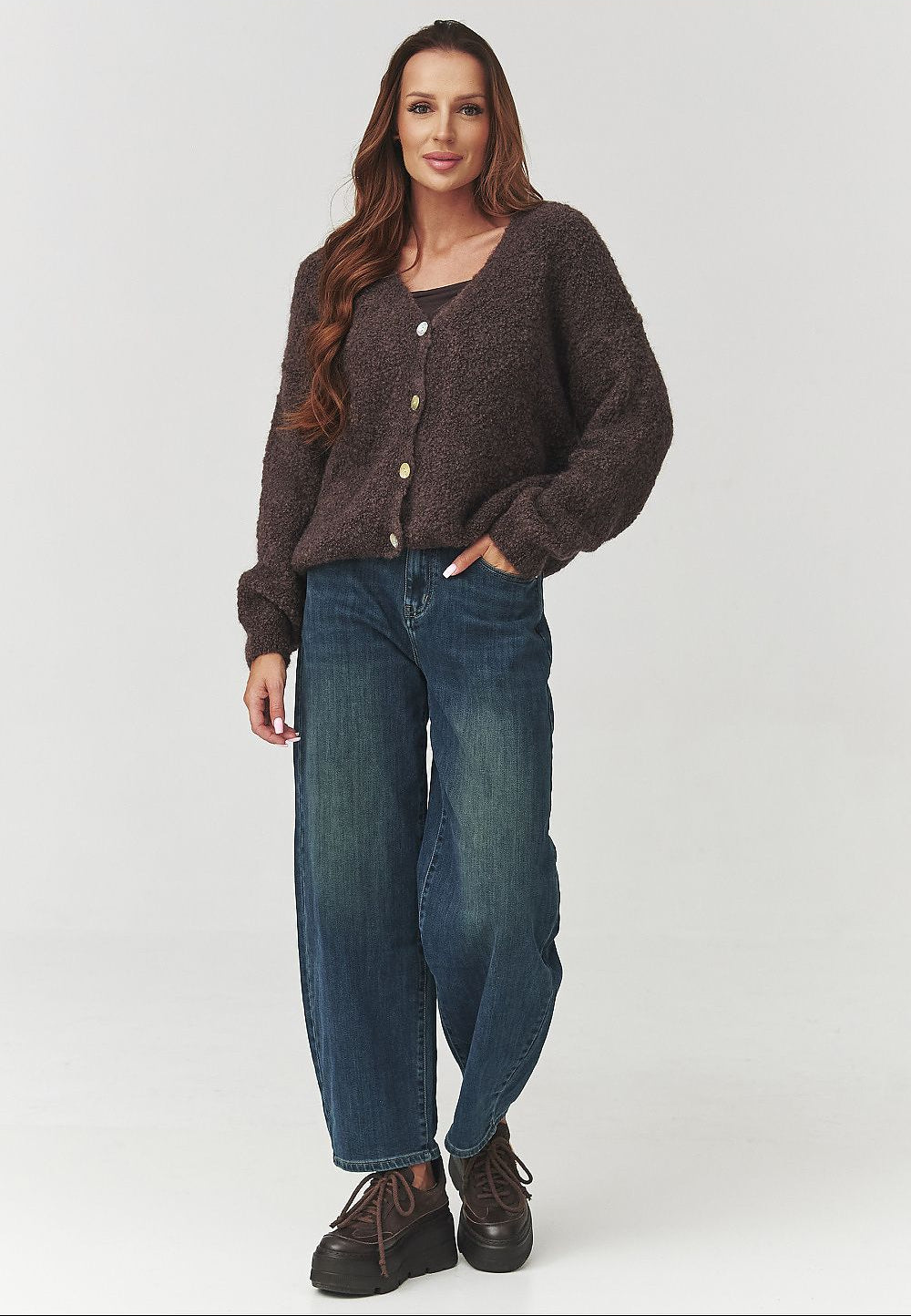  Cardigan model 219737 Makadamia 