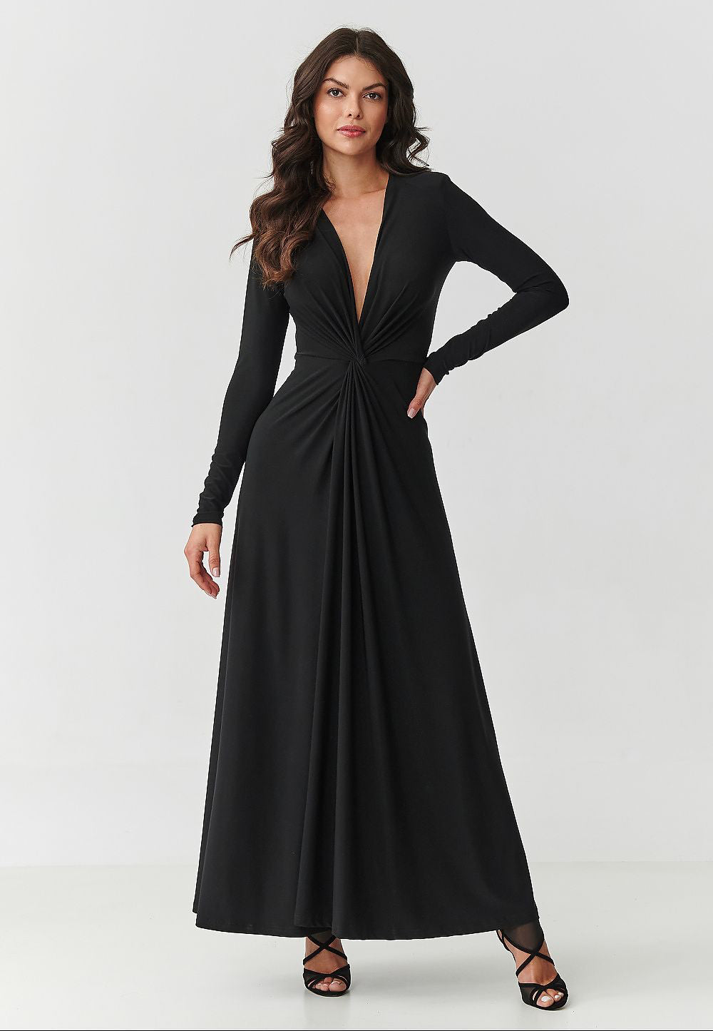  Long dress model 220464 Makadamia 