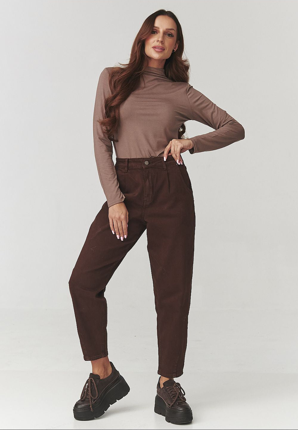  Blouse model 220804 Makadamia 