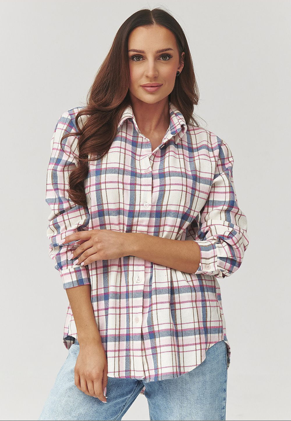  Long sleeve shirt model 223230 Makadamia 