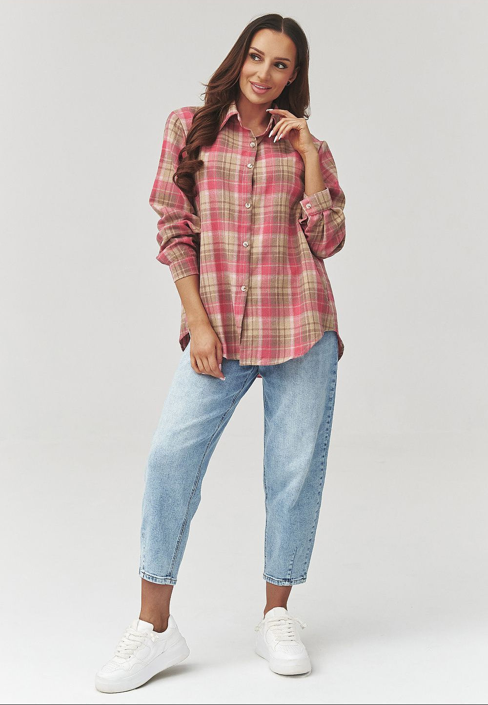 Long sleeve shirt model 223231 Makadamia 