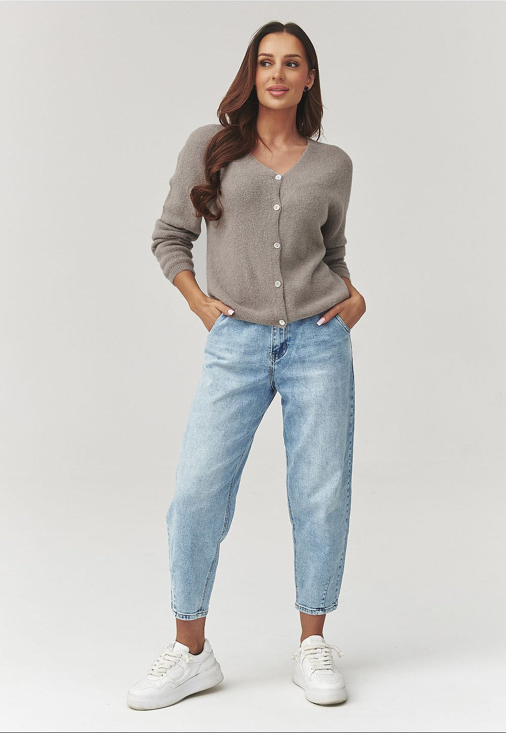  Cardigan model 223257 Makadamia 