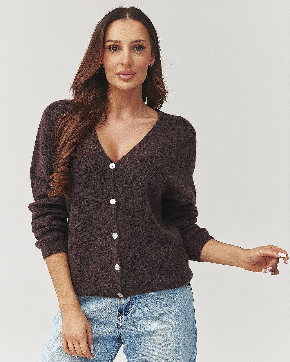  Cardigan model 223259 Makadamia 