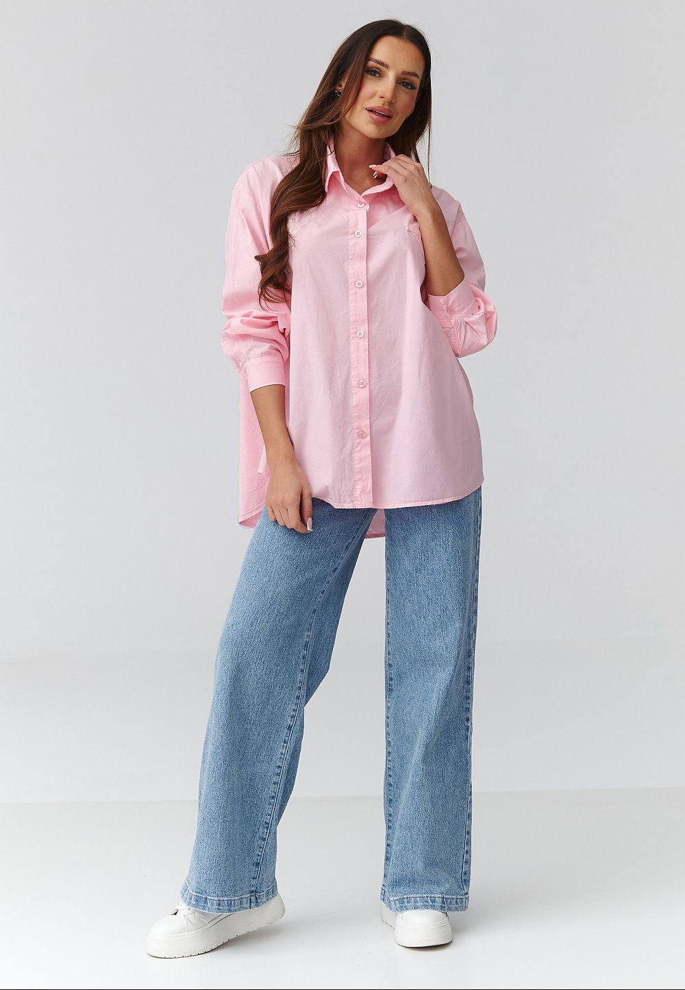  Long sleeve shirt model 224100 Makadamia 