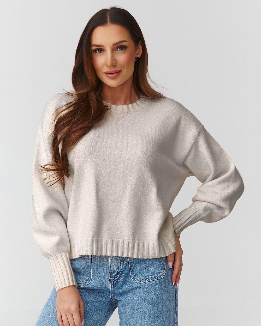  Jumper model 224108 Makadamia 