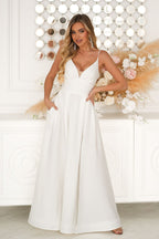  Long dress model 224296 Bicotone 