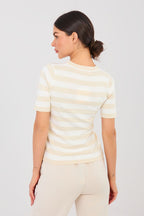  Short sleeve sweater model 224317 Factory Price 