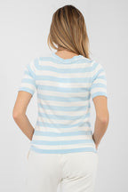  Short sleeve sweater model 224320 Factory Price 