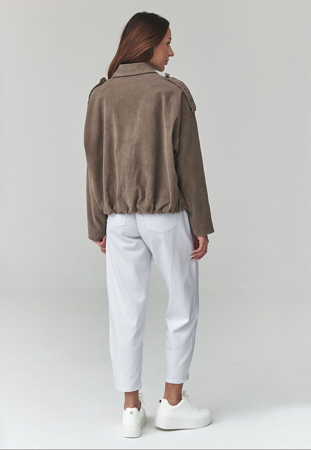  Corduroy jacket model 225690 Makadamia 