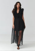  Evening dress model 228316 Makadamia 